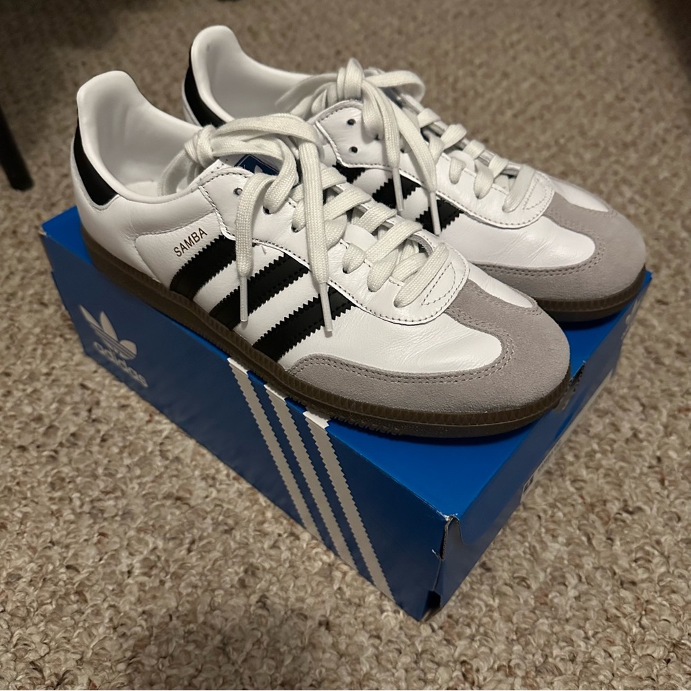 White Adidas Samba OG